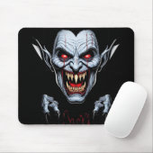 Eerie Vampire Face Mousepad (Mit Mouse)