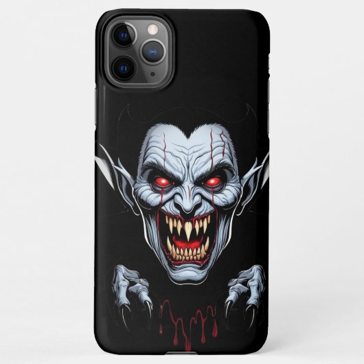 Eerie Vampire Face Phone Case iPhone Hülle (Rückseite)
