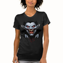 Eerie Vampire Face T - Shirt