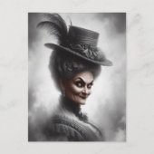 Eerie Victorian Era Portrait Art Postkarte (Vorderseite)