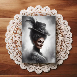 Eerie Victorian Era Portrait Art Postkarte