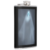 Eerie Viktorianisch Lady Ghost & Quote Flachmann (Rechts)