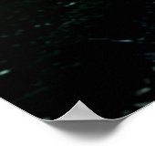 Eerie Viktorianisch Mansion Moonlight Poster (Ecke)
