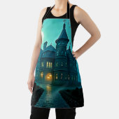 Eerie Viktorianisch Mansion Moonlight Schürze (InSitu)