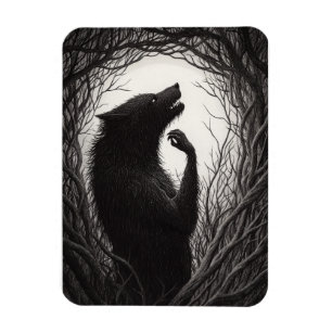 Eerie Werewolf Magnet