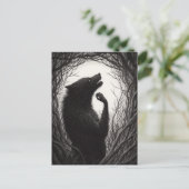 Eerie Werewolf Postkarte (Stehend Vorderseite)