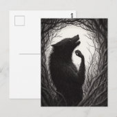 Eerie Werewolf Postkarte (Vorne/Hinten)