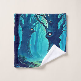 Eerie Woodland Eyes Badhandtuch Set