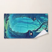 Eerie Woodland Eyes Badhandtuch Set (Handtuch)