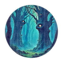 Eerie Woodland Eyes Schneidebrett