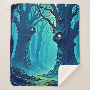 Eerie Woodland Eyes Sherpadecke