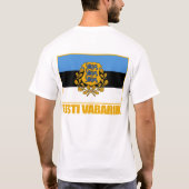 Eesti (Estland) Flag & COA T-Shirt (Rückseite)