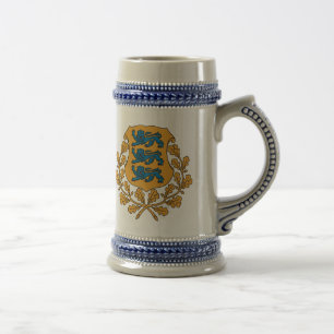 Eesti - estnisches Wappen Bierglas