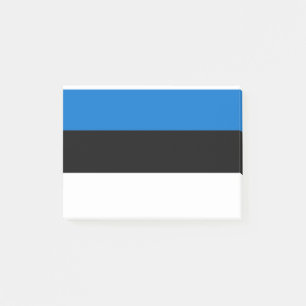 Eesti Vabariik - Estnische Flagge Post-it Klebezettel