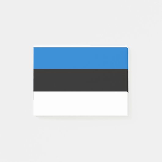 Eesti Vabariik - Estnische Flagge Post-it Klebezettel (Vorderseite)