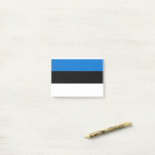 Eesti Vabariik - Estnische Flagge Post-it Klebezettel (Auf Schreibtisch)