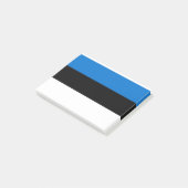 Eesti Vabariik - Estnische Flagge Post-it Klebezettel (angewinkelt)
