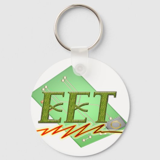 EET - LOGO DER ELEKTRISCHEN TECHNOLOGIE DES MOTORS SCHLÜSSELANHÄNGER (Vorderseite)
