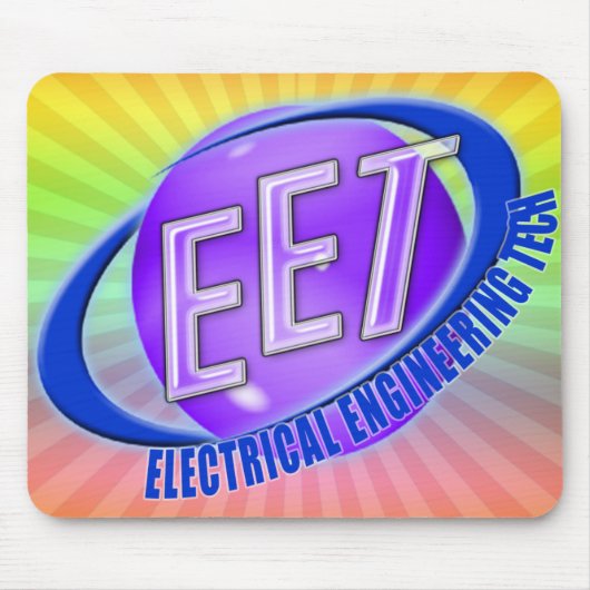 EET ORB SWOOSH LOGO ELEKTRISCHE TECHNIK MOUSEPAD (Vorne)