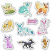 Eeveelutions sticker set (Vorderseite)