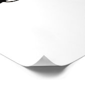 Eeyore Blick auf seinen Schwanz Schwarz-Weiß-Poste Poster (Ecke)