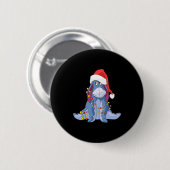 Eeyore Santa Claus  Button (Vorne & Hinten)