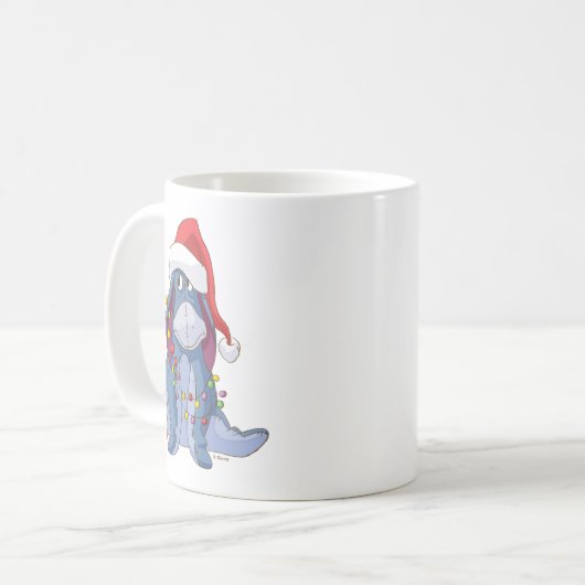 Eeyore Santa Claus Kaffeetasse (Vorderseite Links)