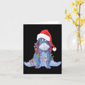 Eeyore Santa Claus  Karte (Gelbe Blume)