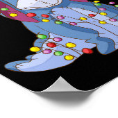 Eeyore Santa Claus  Poster (Ecke)