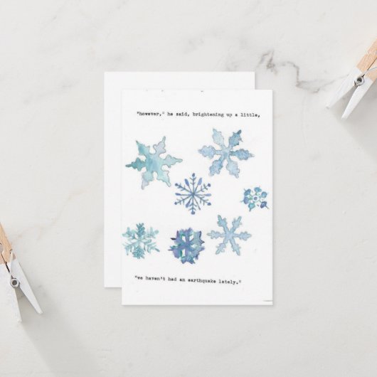 Eeyore Zitat Karte (Vorderseite/Rückseite Beispiel)