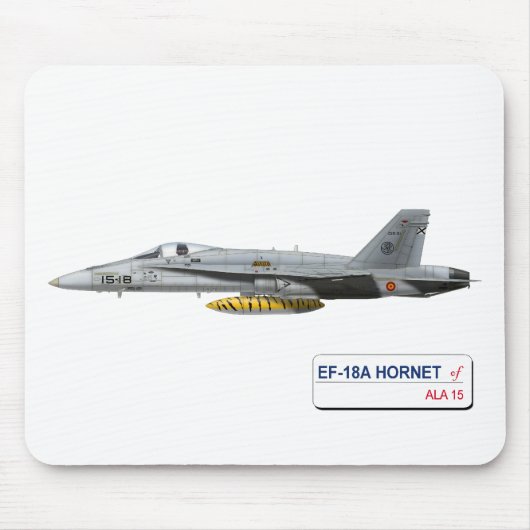 EF-18A HORNISSEN-SPANISCH-LUFTWAFFE MOUSEPAD (Vorne)