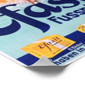 EFASIT Fusspflege Foot Cream Lotion Pedicure Ad Poster (Ecke)