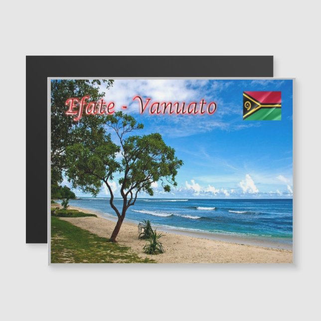 Efate - Eratap - Vanuatu - Magnetkarte (Vorne/Hinten)