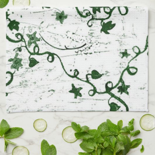 Efeu abstrakt geschirrtuch (Gefaltet)