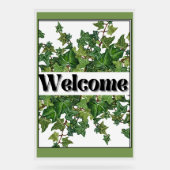 Efeu auf dem Hochzeitszeichen Acrylschild (Vorderseite)