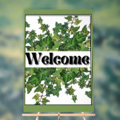 Efeu auf dem Hochzeitszeichen Acrylschild (Neutral)