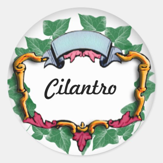 Efeu-Aufkleber Runder Aufkleber (Vorderseite)