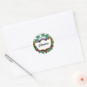 Efeu-Aufkleber Runder Aufkleber (Umschlag)