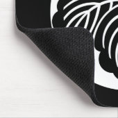 Efeu-Blatt in Reiskuchen Mousepad (Ecke)