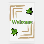 Efeu des Hochzeitszeichens Acrylschild (Vorderseite)