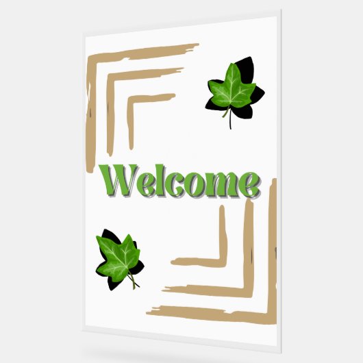 Efeu des Hochzeitszeichens Acrylschild (Winkel)