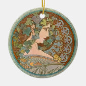 "Efeu" durch Verzierung Alphonse Mucha Keramikornament (Vorne)