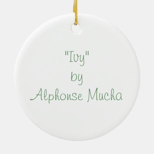 "Efeu" durch Verzierung Alphonse Mucha Keramikornament (Hinten)