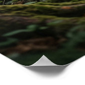 Efeu Fuchs Waldzauber Poster (Ecke)