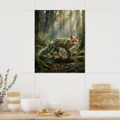 Efeu Fuchs Waldzauber Poster (Küche)