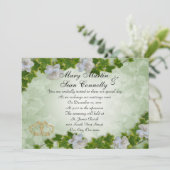 Efeu-Grenze mit Gärten Einladung (Stehend Vorderseite)