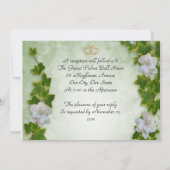 Efeu-Grenze mit Gärten Einladung (Rückseite)