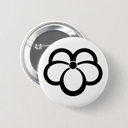 Efeu im Korinstil Button (Vorne & Hinten)