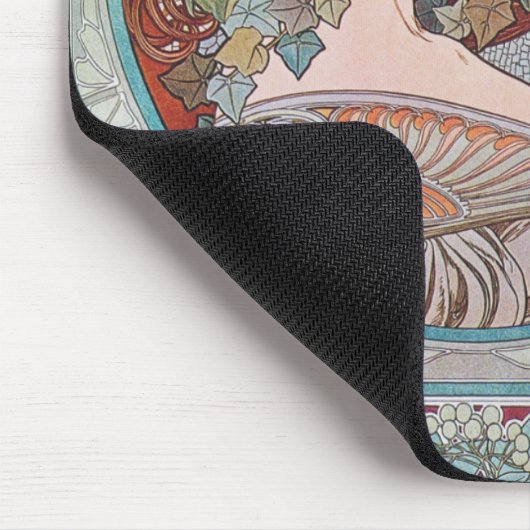 Efeu-Kunst Nouveau Mousepad Mausunterlage Alphonse (Ecke)