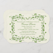 Efeu-Rahmen-Brautparty-Einladung Einladung (Vorne/Hinten)